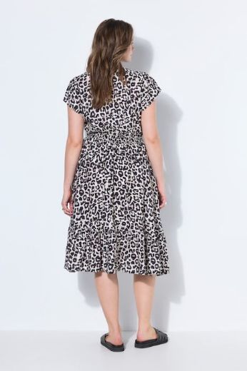 Moda za polnejše Haljina midi kratkih rukava A kroja plus velikost, xxl, Ulla Popken in Johann Popken (JP1880)