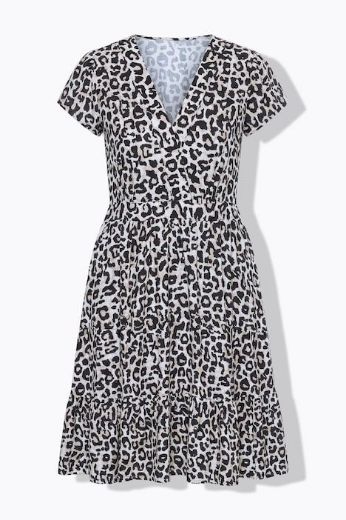 Moda za polnejše Haljina midi kratkih rukava A kroja plus velikost, xxl, Ulla Popken in Johann Popken (JP1880)