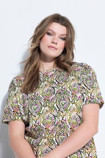 Moda za polnejše Majica kratkih rukava šireg kroja plus velikost, xxl, Ulla Popken in Johann Popken (JP1880)