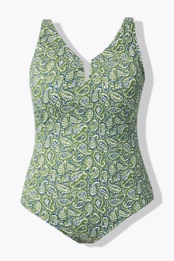 Moda za polnejše Kupaći kostim jednodijelni V izreza plus velikost, xxl, Ulla Popken in Johann Popken (JP1880)