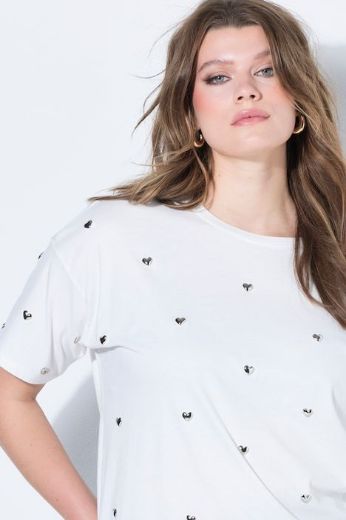 Moda za polnejše Majica kratkih rukava šireg kroja plus velikost, xxl, Ulla Popken in Johann Popken (JP1880)