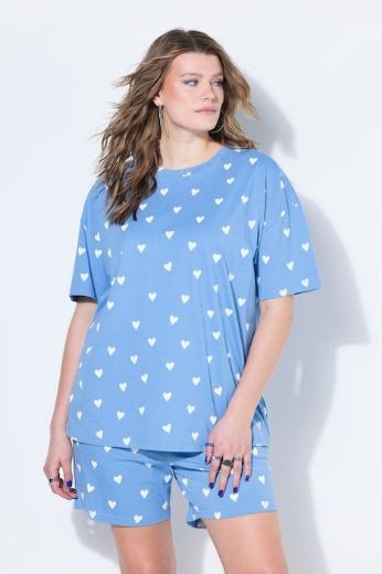 Moda za polnejše Pidžama kratkih rukava i kratkih nogavica plus velikost, xxl, Ulla Popken in Johann Popken (JP1880)