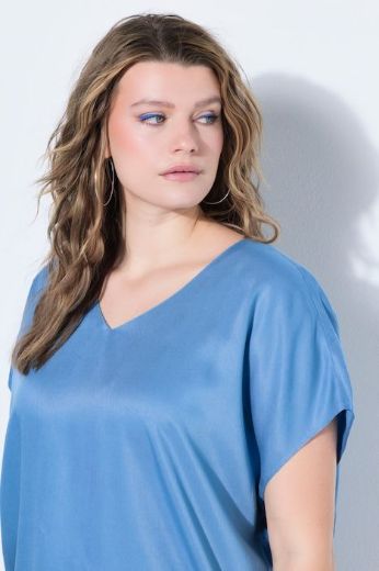 Moda za polnejše Bluza kratkih rukava V ovratnika plus velikost, xxl, Ulla Popken in Johann Popken (JP1880)