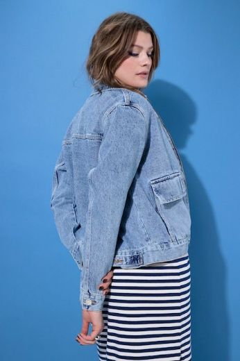 Moda za polnejše Jakna lagana traper plus velikost, xxl, Ulla Popken in Johann Popken (JP1880)