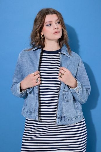 Moda za polnejše Jakna lagana traper plus velikost, xxl, Ulla Popken in Johann Popken (JP1880)