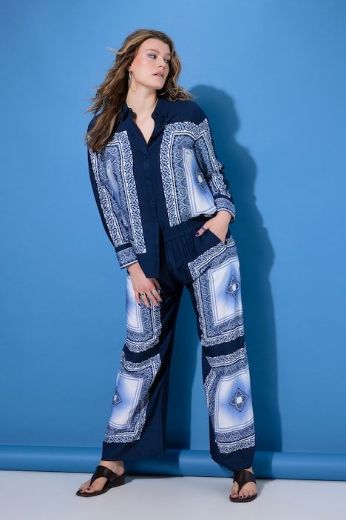 Moda za polnejše Hlače širokih nogavica visokog struka plus velikost, xxl, Ulla Popken in Johann Popken (JP1880)