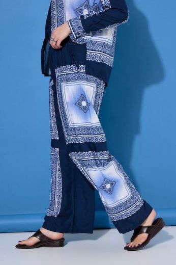 Moda za polnejše Hlače širokih nogavica visokog struka plus velikost, xxl, Ulla Popken in Johann Popken (JP1880)