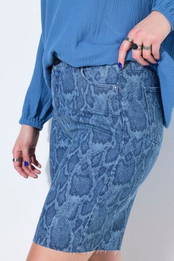 Moda za polnejše Hlače traper kratkih nogavica visokog struka plus velikost, xxl, Ulla Popken in Johann Popken (JP1880)