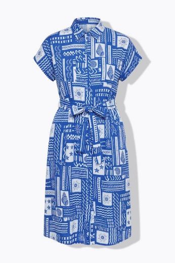 Moda za polnejše Haljina midi kratkih rukava šireg kroja plus velikost, xxl, Ulla Popken in Johann Popken (JP1880)