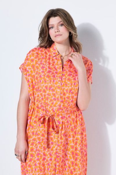 Slika Haljina midi kratkih rukava šireg kroja