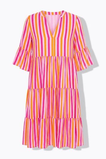 Moda za polnejše Haljina midi 3/4 rukava A kroja plus velikost, xxl, Ulla Popken in Johann Popken (JP1880)