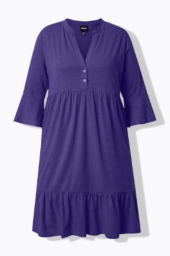 Moda za polnejše Haljina 3/4 rukava A kroja plus velikost, xxl, Ulla Popken in Johann Popken (JP1880)