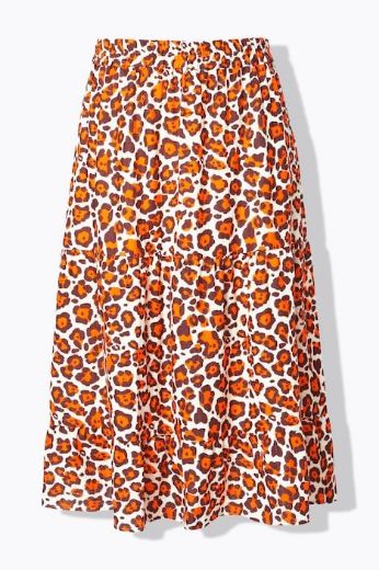 Moda za polnejše Suknja maxi A kroja od muslina plus velikost, xxl, Ulla Popken in Johann Popken (JP1880)