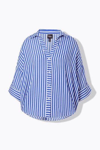Moda za polnejše Bluza 3/4 rukava šireg kroja plus velikost, xxl, Ulla Popken in Johann Popken (JP1880)