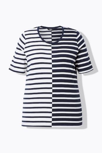 Moda za polnejše Majica kratkih rukava plus velikost, xxl, Ulla Popken in Johann Popken (JP1880)