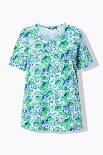 Moda za polnejše Majica kratkih rukava A kroja plus velikost, xxl, Ulla Popken in Johann Popken (JP1880)