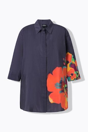 Moda za polnejše Bluza 3/4 rukava A kroja plus velikost, xxl, Ulla Popken in Johann Popken (JP1880)