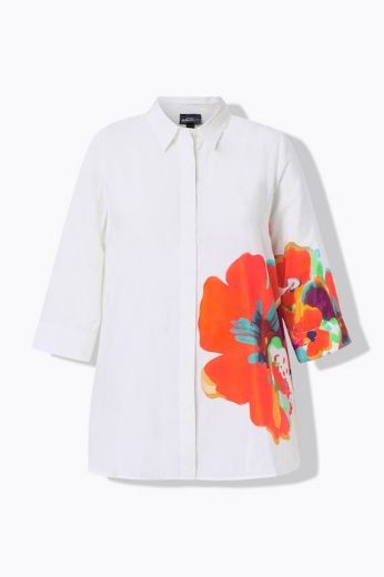 Moda za polnejše Bluza 3/4 rukava A kroja plus velikost, xxl, Ulla Popken in Johann Popken (JP1880)
