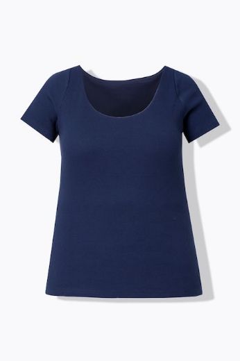 Moda za polnejše Majica kratkih rukava s ušivenim grudnjakom plus velikost, xxl, Ulla Popken in Johann Popken (JP1880)