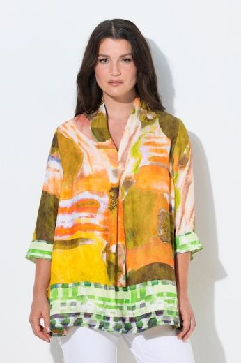 Moda za polnejše Bluza 3/4 rukava od satena plus velikost, xxl, Ulla Popken in Johann Popken (JP1880)