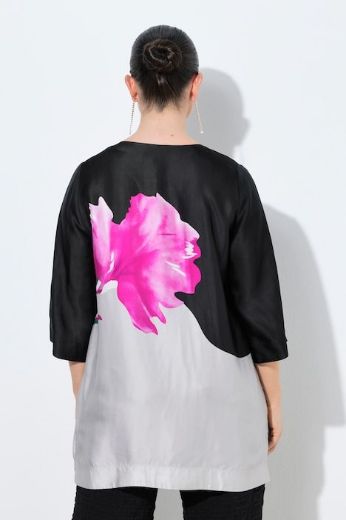 Moda za polnejše Bluza 3/4 rukava od satena plus velikost, xxl, Ulla Popken in Johann Popken (JP1880)
