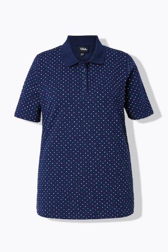 Moda za polnejše Majica polo kratkih rukava pamučna plus velikost, xxl, Ulla Popken in Johann Popken (JP1880)