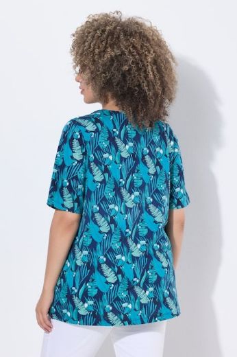 Moda za polnejše Majica kratkih rukava V izreza plus velikost, xxl, Ulla Popken in Johann Popken (JP1880)