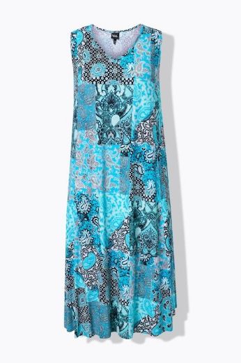 Moda za polnejše Haljina maxi bez rukava A kroja plus velikost, xxl, Ulla Popken in Johann Popken (JP1880)