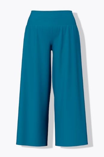 Moda za polnejše Hlače Marlene širok kroj črne 50+ plus velikost, xxl, Ulla Popken in Johann Popken (JP1880)