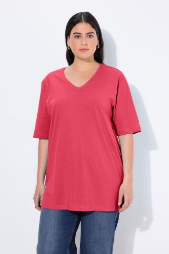 Moda za polnejše Majica V izrez Basic plus velikost, xxl, Ulla Popken in Johann Popken (JP1880)