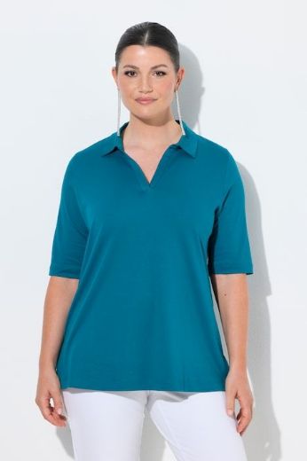 Moda za polnejše Majica Polo plus velikost, xxl, Ulla Popken in Johann Popken (JP1880)