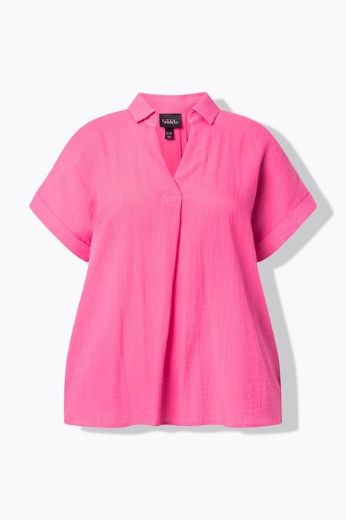 Moda za polnejše Bluza spušteni rukavi s gumbima na leđima plus velikost, xxl, Ulla Popken in Johann Popken (JP1880)