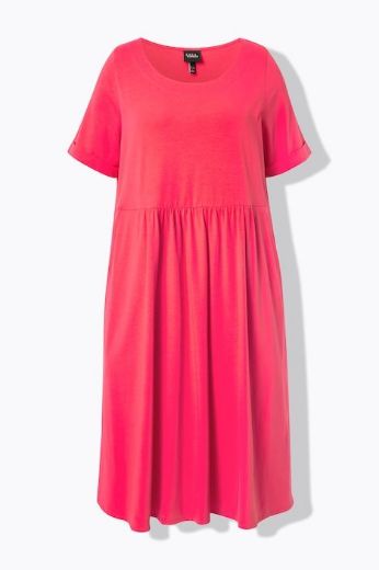Moda za polnejše Haljina midi kratkih rukava okruglog izreza plus velikost, xxl, Ulla Popken in Johann Popken (JP1880)