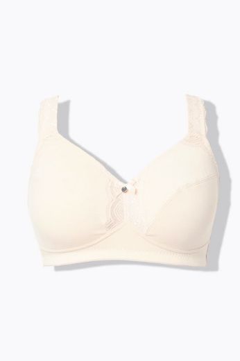 Moda za polnejše Grudnjak bez žica s dodatkom čipke plus velikost, xxl, Ulla Popken in Johann Popken (JP1880)