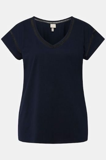 Moda za polnejše Majica kratkih rukava V ovratnika plus velikost, xxl, Ulla Popken in Johann Popken (JP1880)