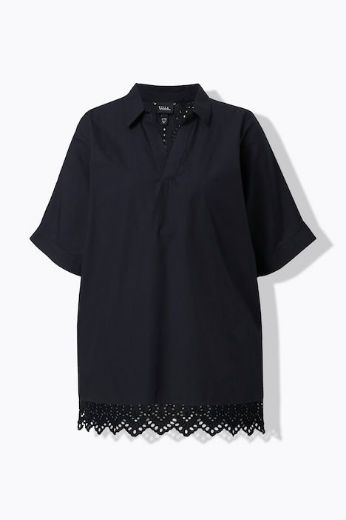 Moda za polnejše Bluza kratkih rukava šireg kroja plus velikost, xxl, Ulla Popken in Johann Popken (JP1880)