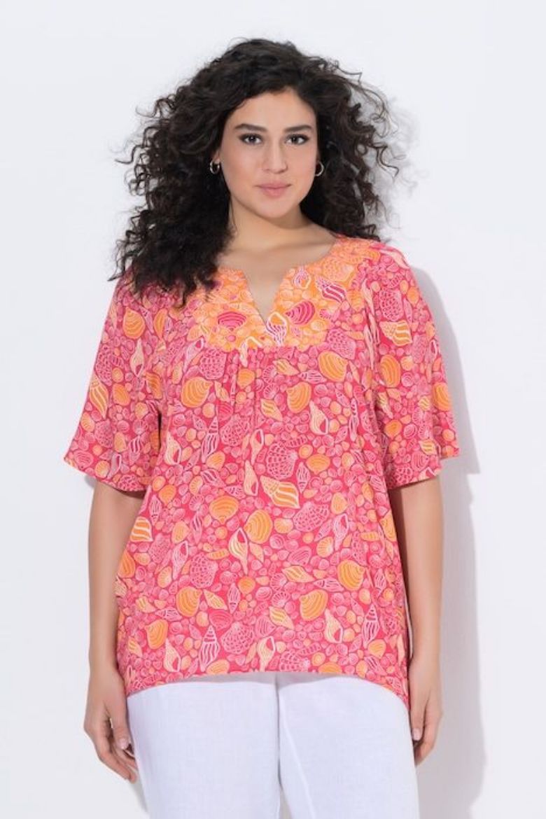 Moda za polnejše Tunika kratkih rukava A kroja plus velikost, xxl, Ulla Popken in Johann Popken (JP1880)