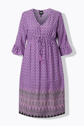 Moda za polnejše Haljina midi 3/4 rukava a kroja plus velikost, xxl, Ulla Popken in Johann Popken (JP1880)