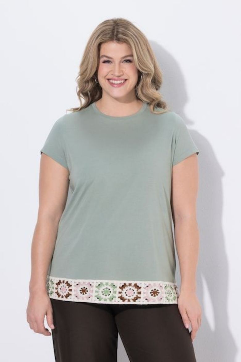 Moda za polnejše Majica kratkih rukava pamučna plus velikost, xxl, Ulla Popken in Johann Popken (JP1880)