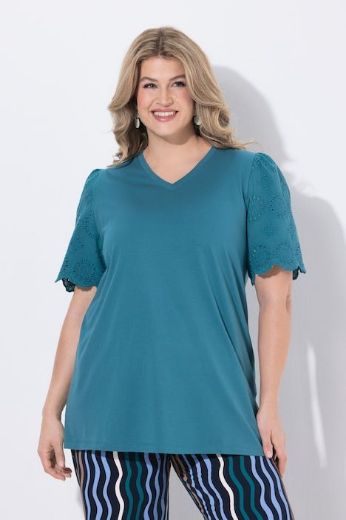 Moda za polnejše Majica kratkih rukava pamučna plus velikost, xxl, Ulla Popken in Johann Popken (JP1880)