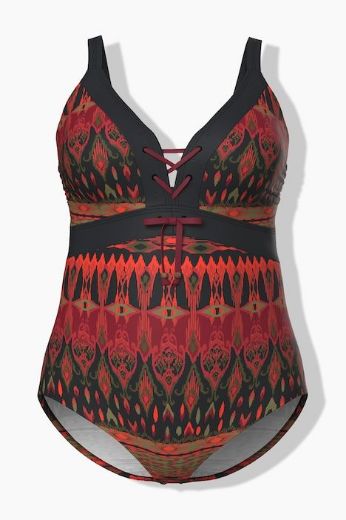 Moda za polnejše Kupaći kostim jednodijelni plus velikost, xxl, Ulla Popken in Johann Popken (JP1880)