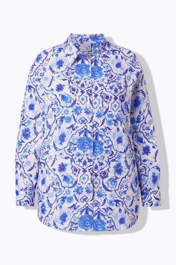 Moda za polnejše Bluza dugih rukava s kragnom plus velikost, xxl, Ulla Popken in Johann Popken (JP1880)