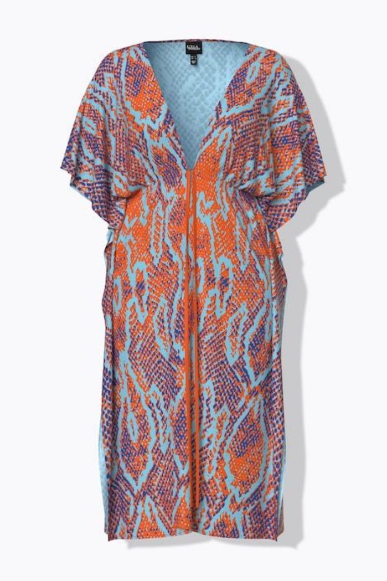 Moda za polnejše Kaftan kratkih rukava V izreza plus velikost, xxl, Ulla Popken in Johann Popken (JP1880)