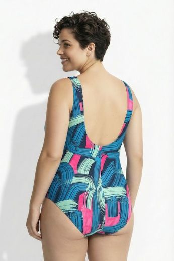 Moda za polnejše Kupaći kostim jednodijelni plus velikost, xxl, Ulla Popken in Johann Popken (JP1880)