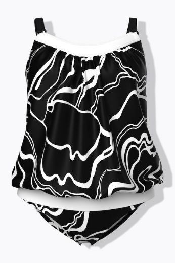 Moda za polnejše Kupaći kostim tankini mekanih košarica plus velikost, xxl, Ulla Popken in Johann Popken (JP1880)