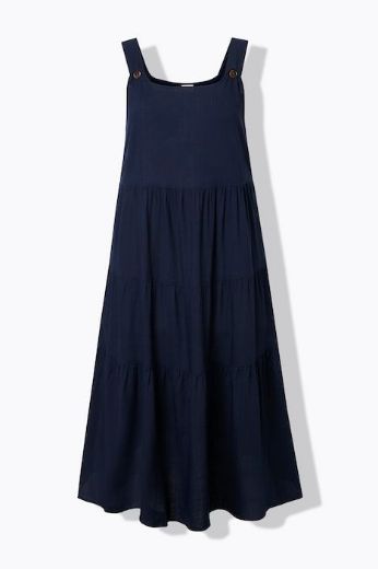 Moda za polnejše Haljina bez rukava A kroja podesivih naramenica lanena plus velikost, xxl, Ulla Popken in Johann Popken (JP1880)