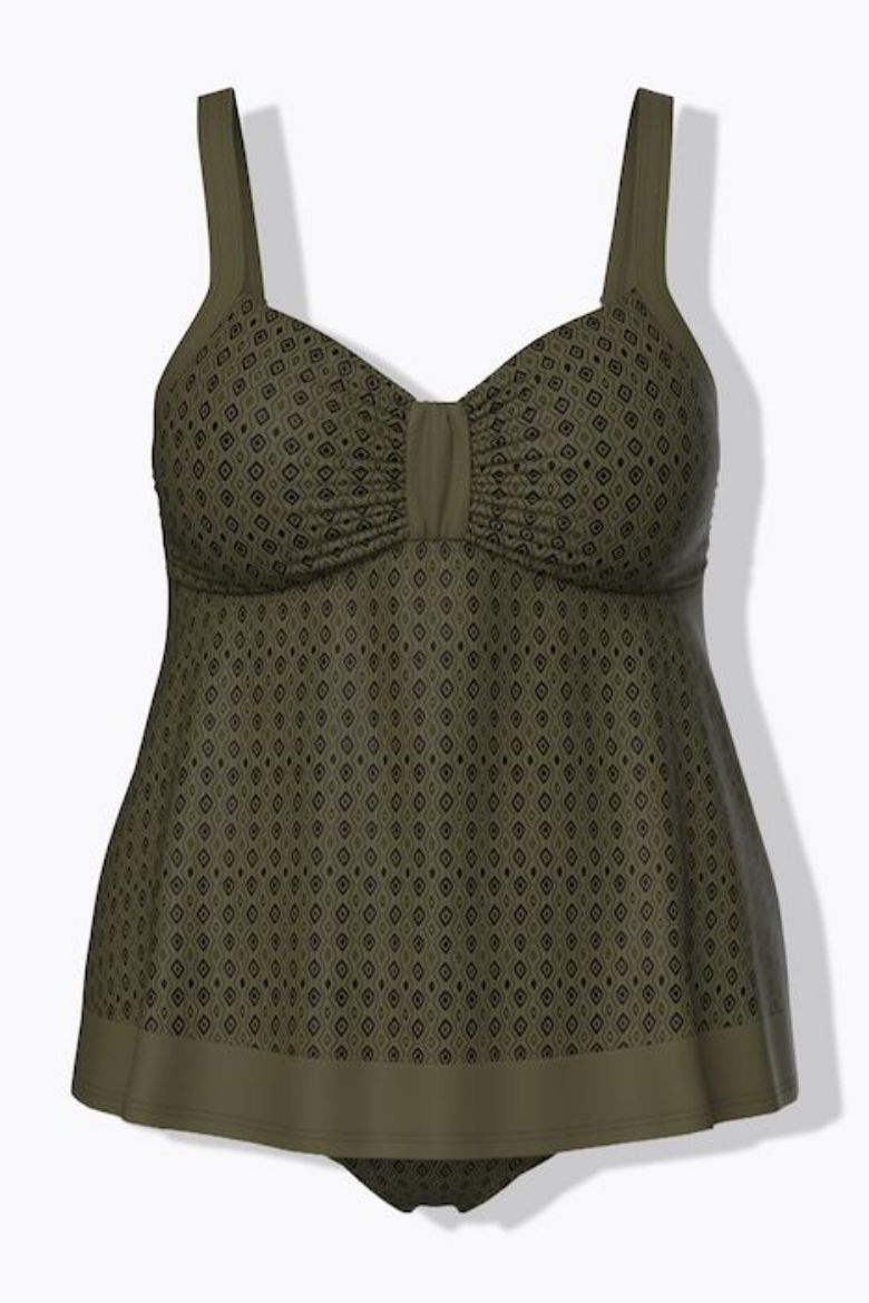 Moda za polnejše Kupaći kostim tankini mekanih košarica plus velikost, xxl, Ulla Popken in Johann Popken (JP1880)