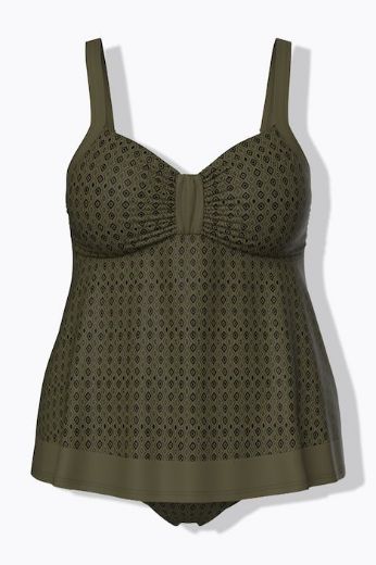 Moda za polnejše Kupaći kostim tankini mekanih košarica plus velikost, xxl, Ulla Popken in Johann Popken (JP1880)