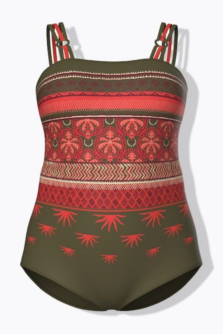 Moda za polnejše Kupaći kostim jednodijelni mekanih košarica plus velikost, xxl, Ulla Popken in Johann Popken (JP1880)