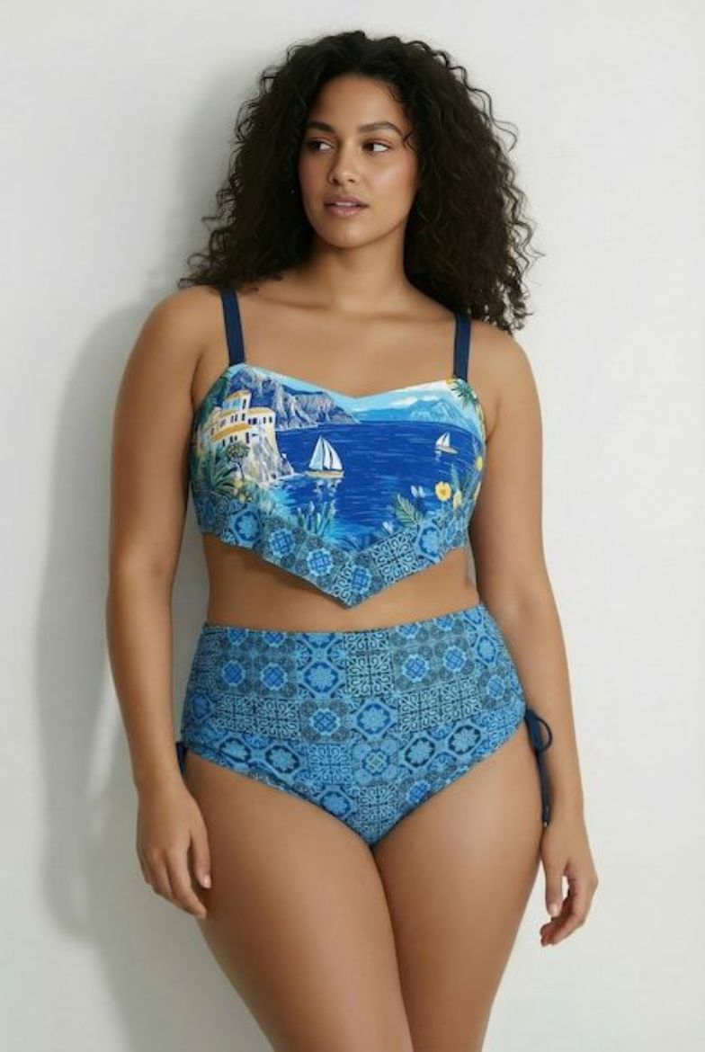 Moda za polnejše Kupaći kostim bikini  mekanih košarica i podesivih naramenica plus velikost, xxl, Ulla Popken in Johann Popken (JP1880)